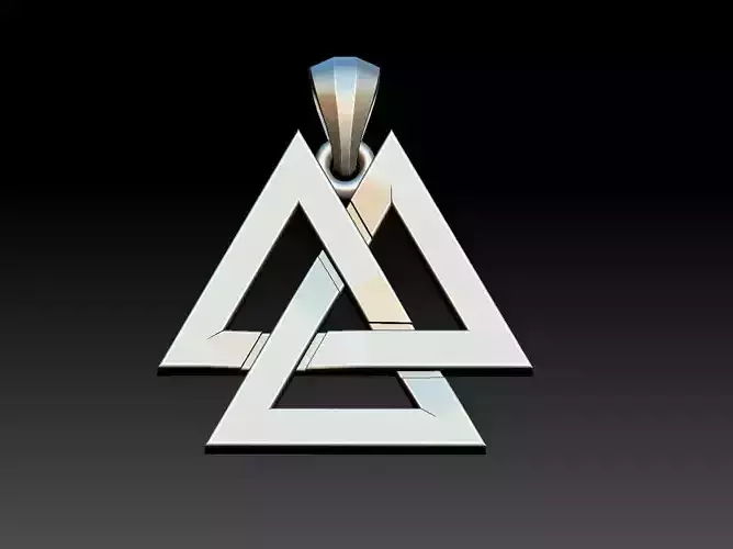 Valknut Triquetra - Holy Trinity Knot 3D print model
