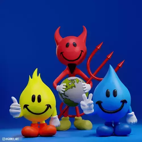 WORLD INDUSTRIES 3D CHARACTERS