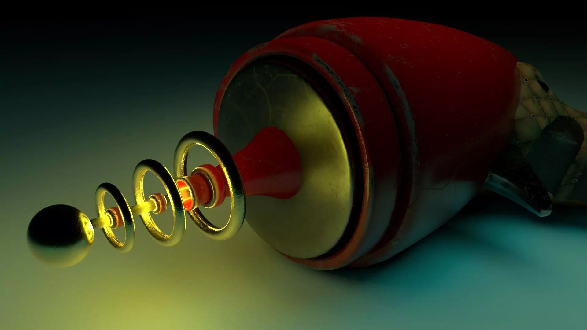 Futurist Raygun 3D model_0