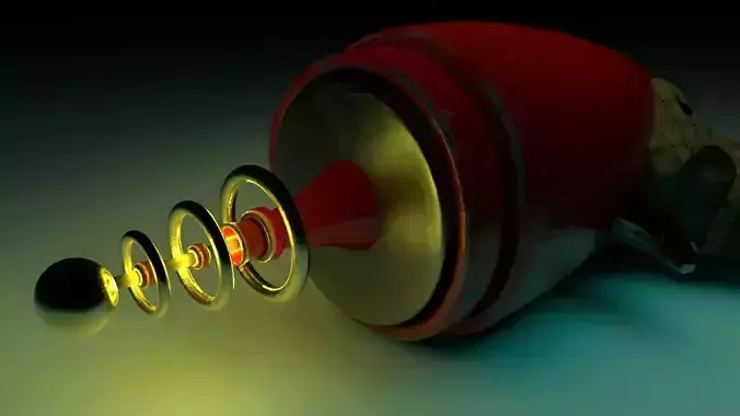 Futurist Raygun 3D model