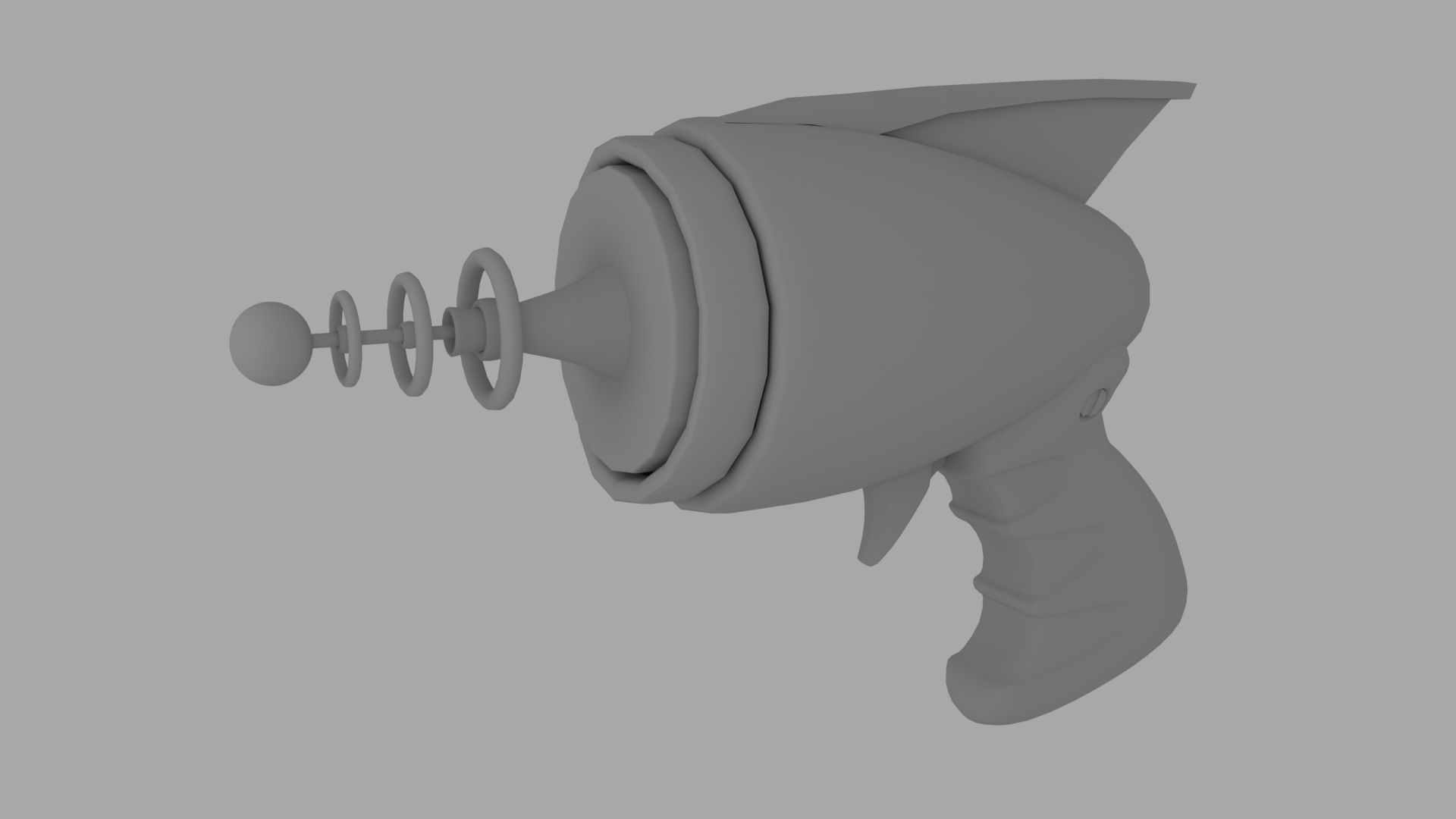 Futurist Raygun 3D model_3