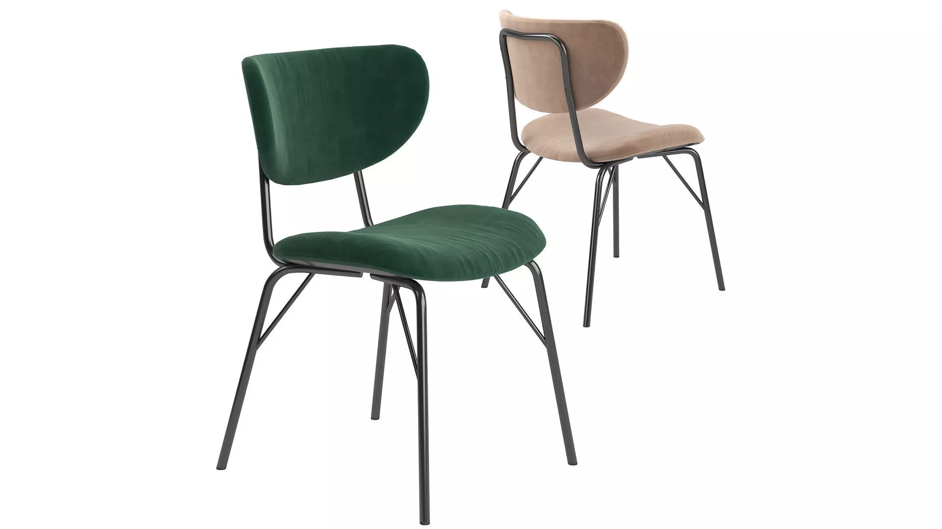 Cocoon Open Back Chair Easyline 3D model_0