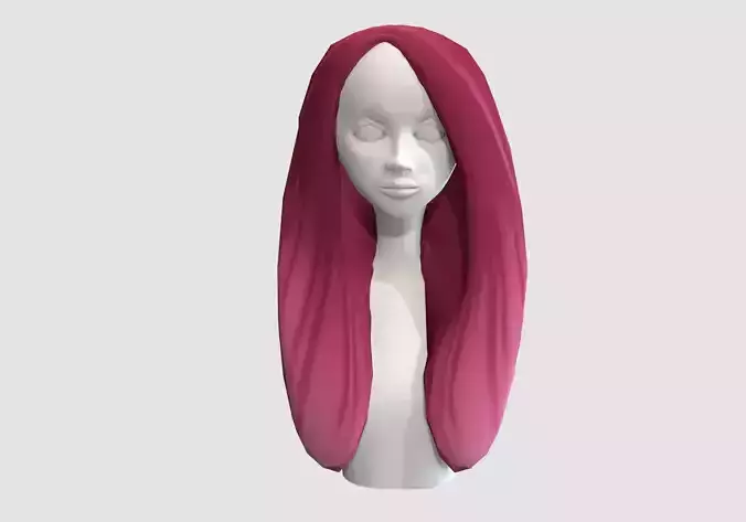 pink cartoon hairstyle 