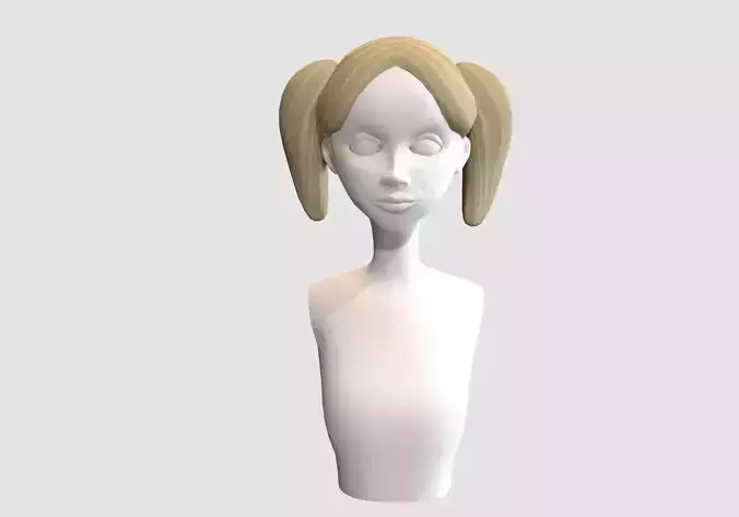 pigtail female hairstyle 