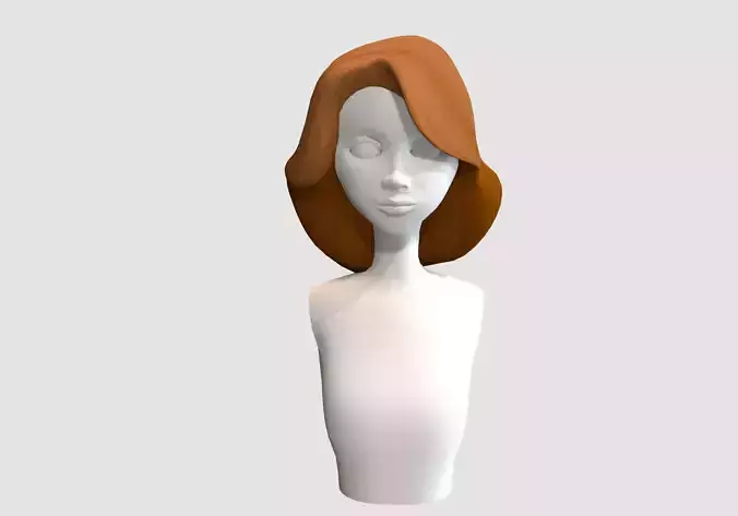 orange cartoon hairstyle 