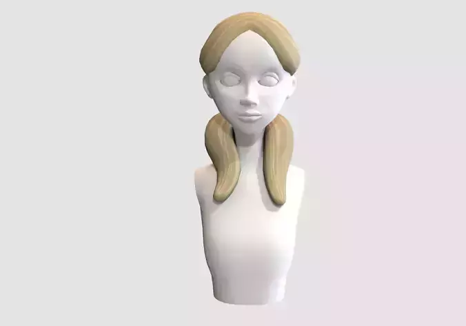 female cartoon hairstyle 