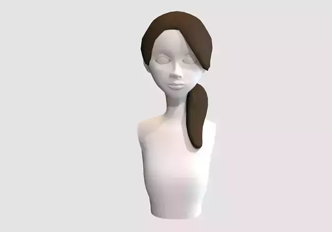 brown pigtail hairstyle 