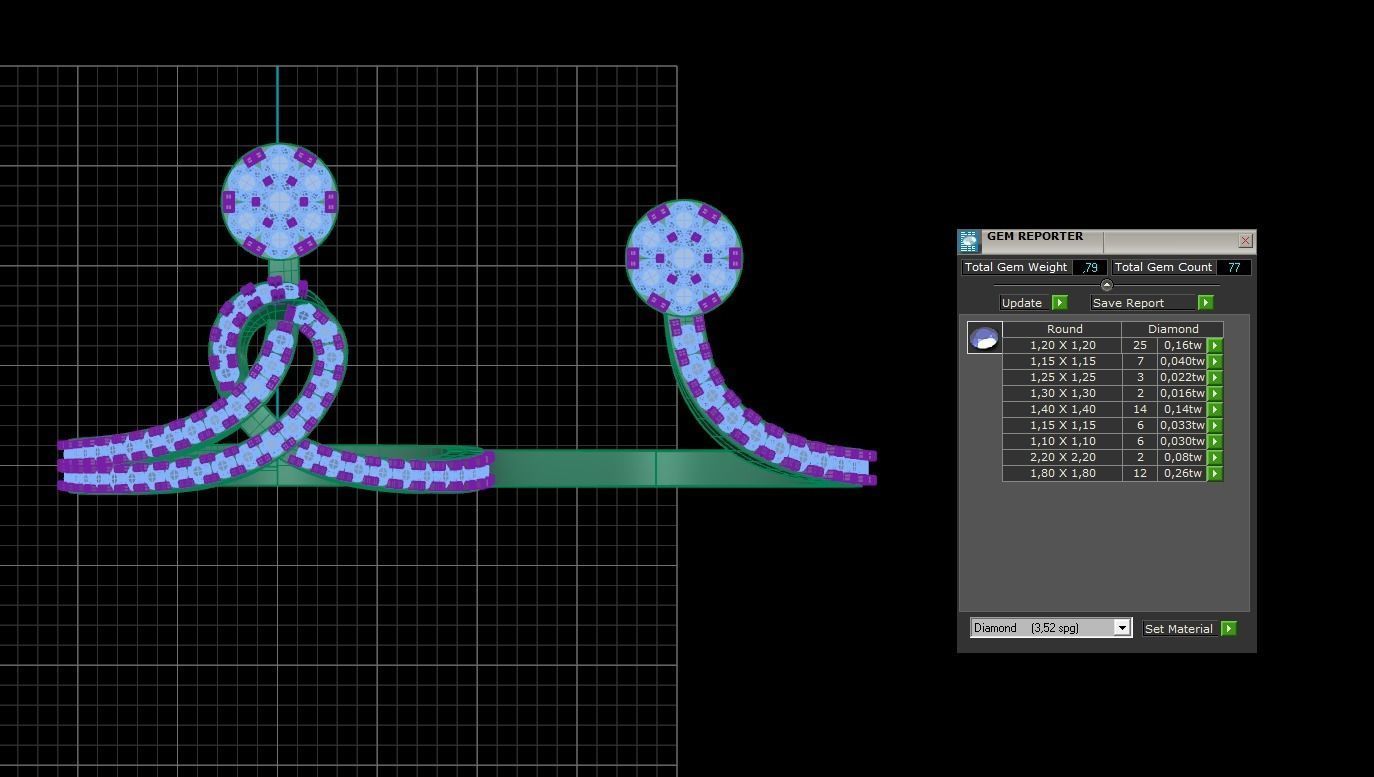 Double Finger Ring 05 3D print model_9