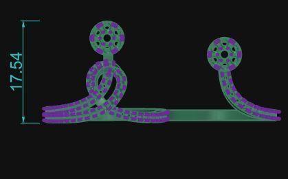 Double Finger Ring 05 3D print model_5