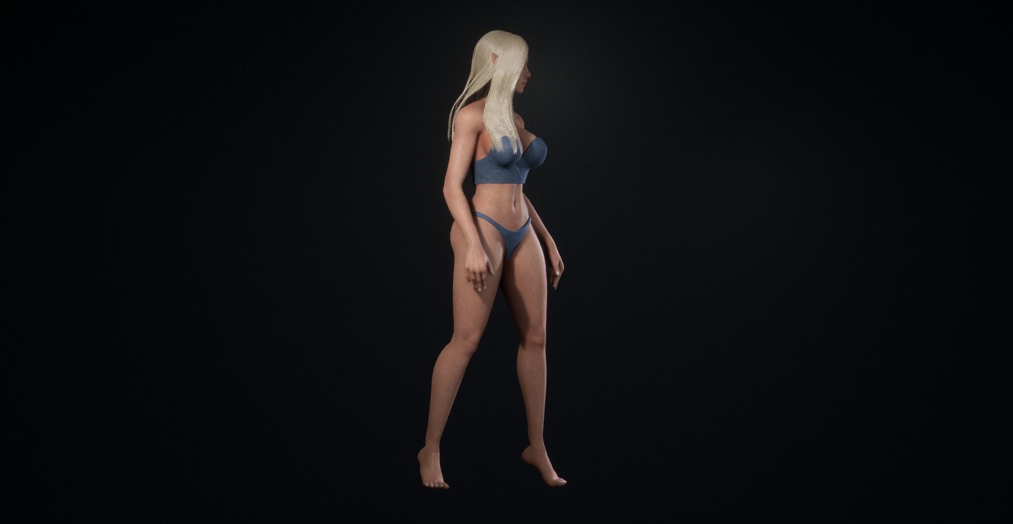 Elven Ranger - Game Ready Character for Unreal Engine Low-poly 3D model_14