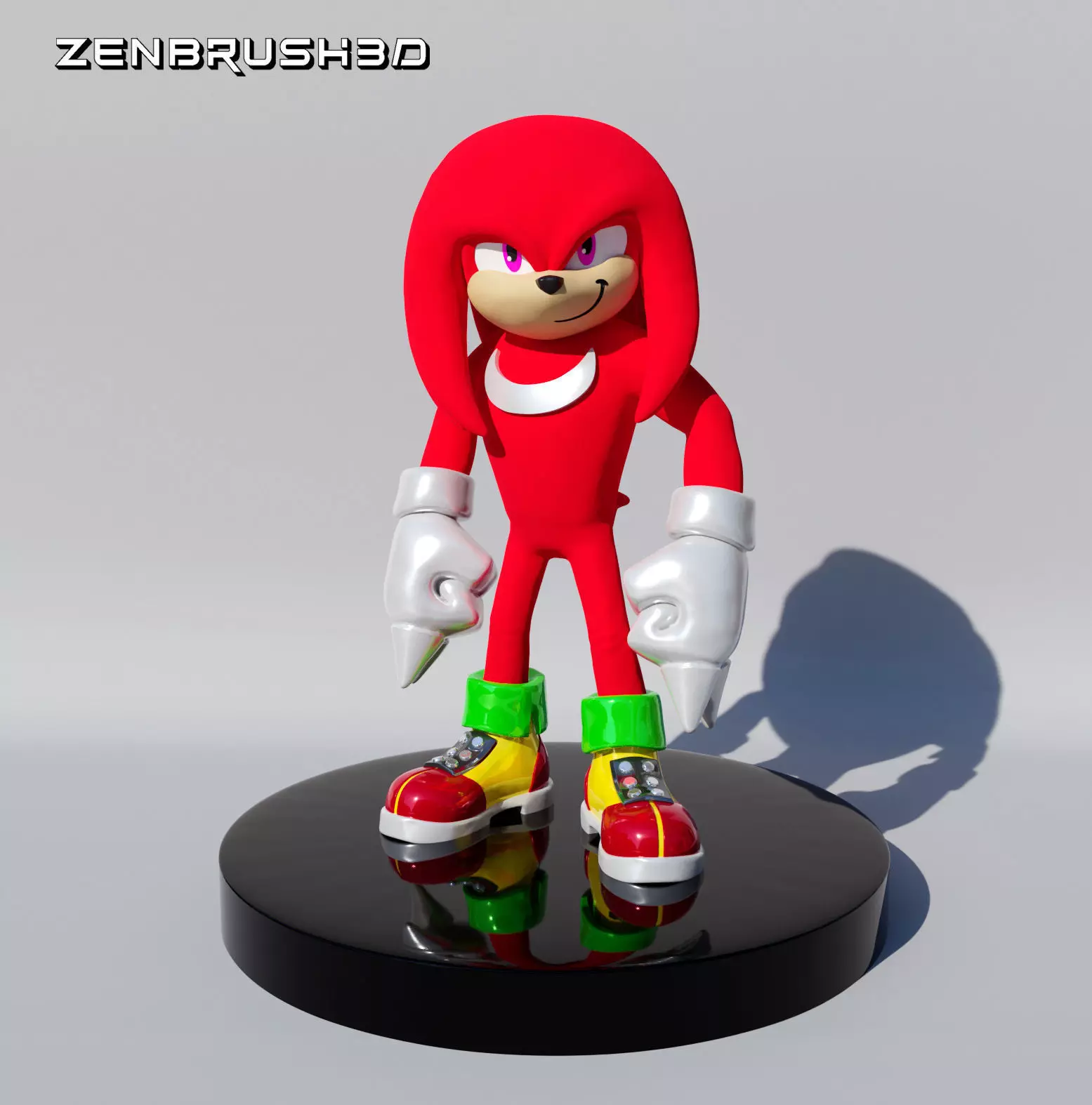 KNUCKLES - SONIC 3D print model_0