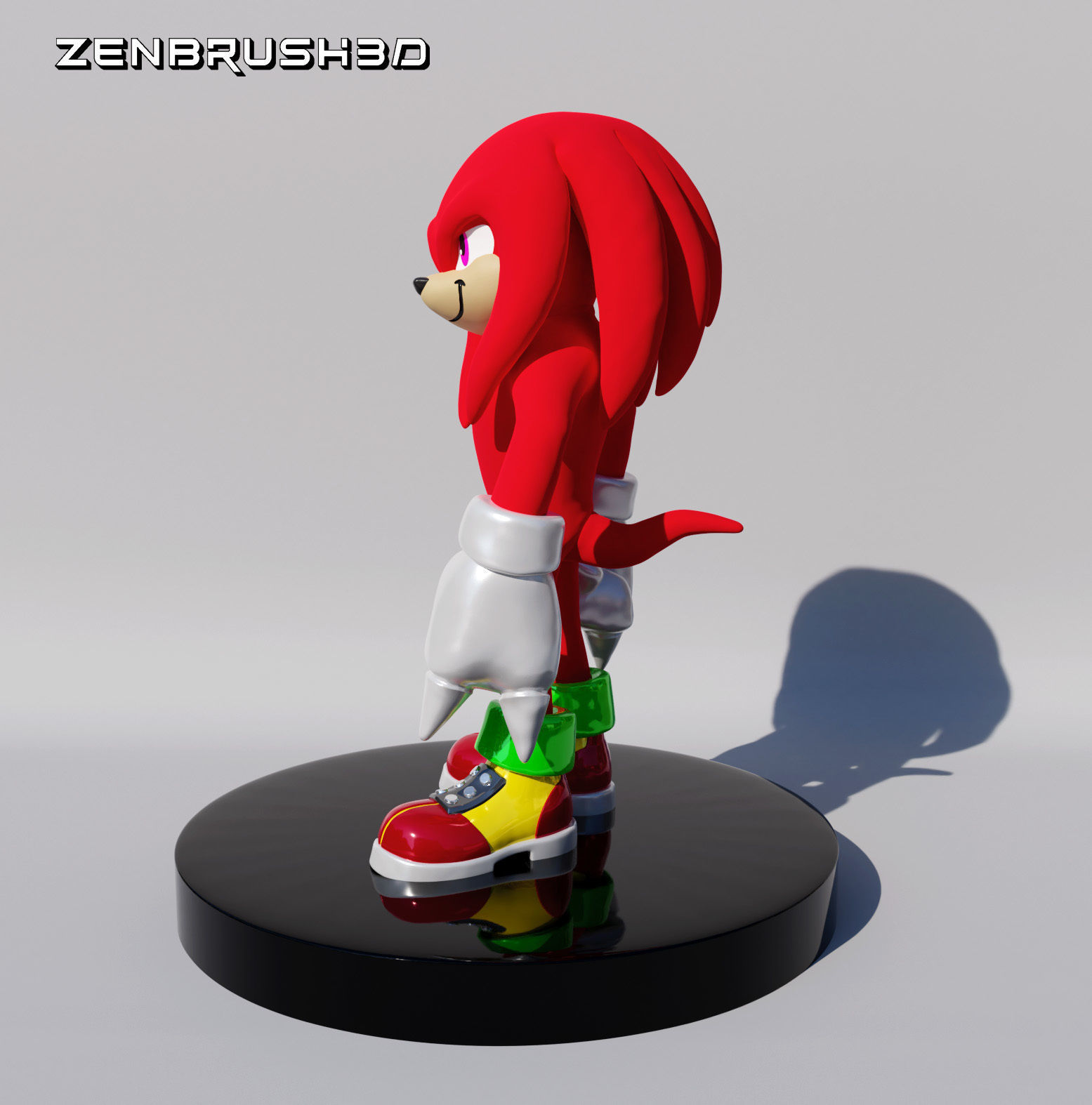 KNUCKLES - SONIC 3D print model_1