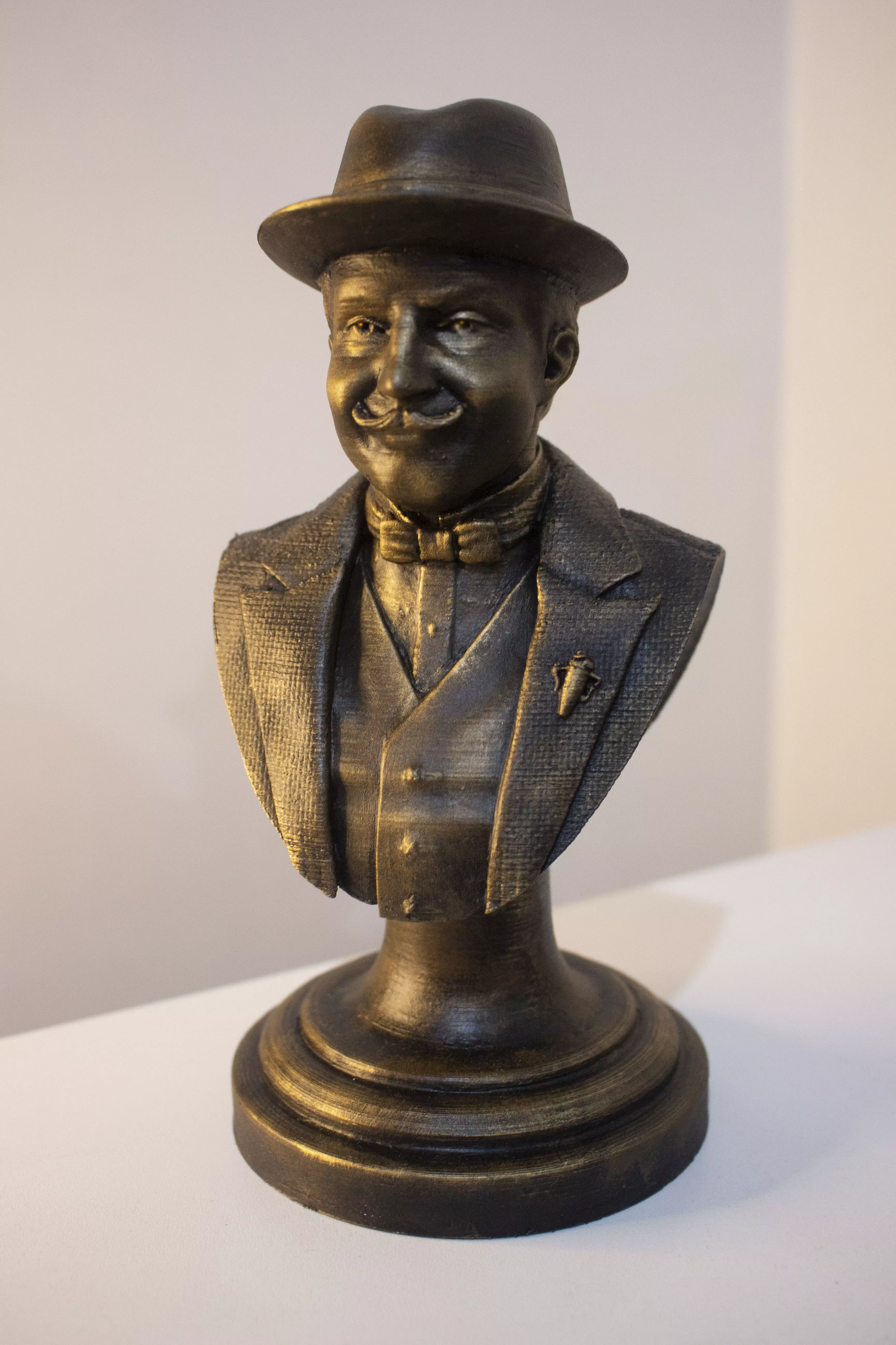 Hercule Poirot bust 3d print 3D print model_0