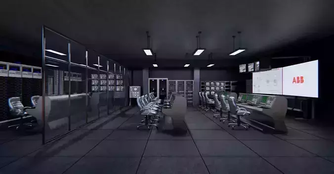 control center 3D model