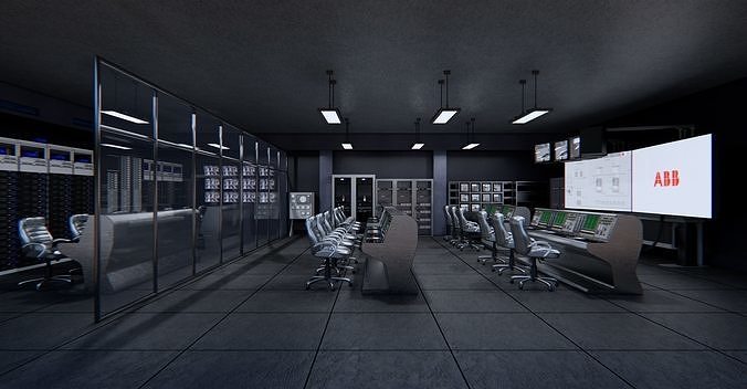 control center 3D model