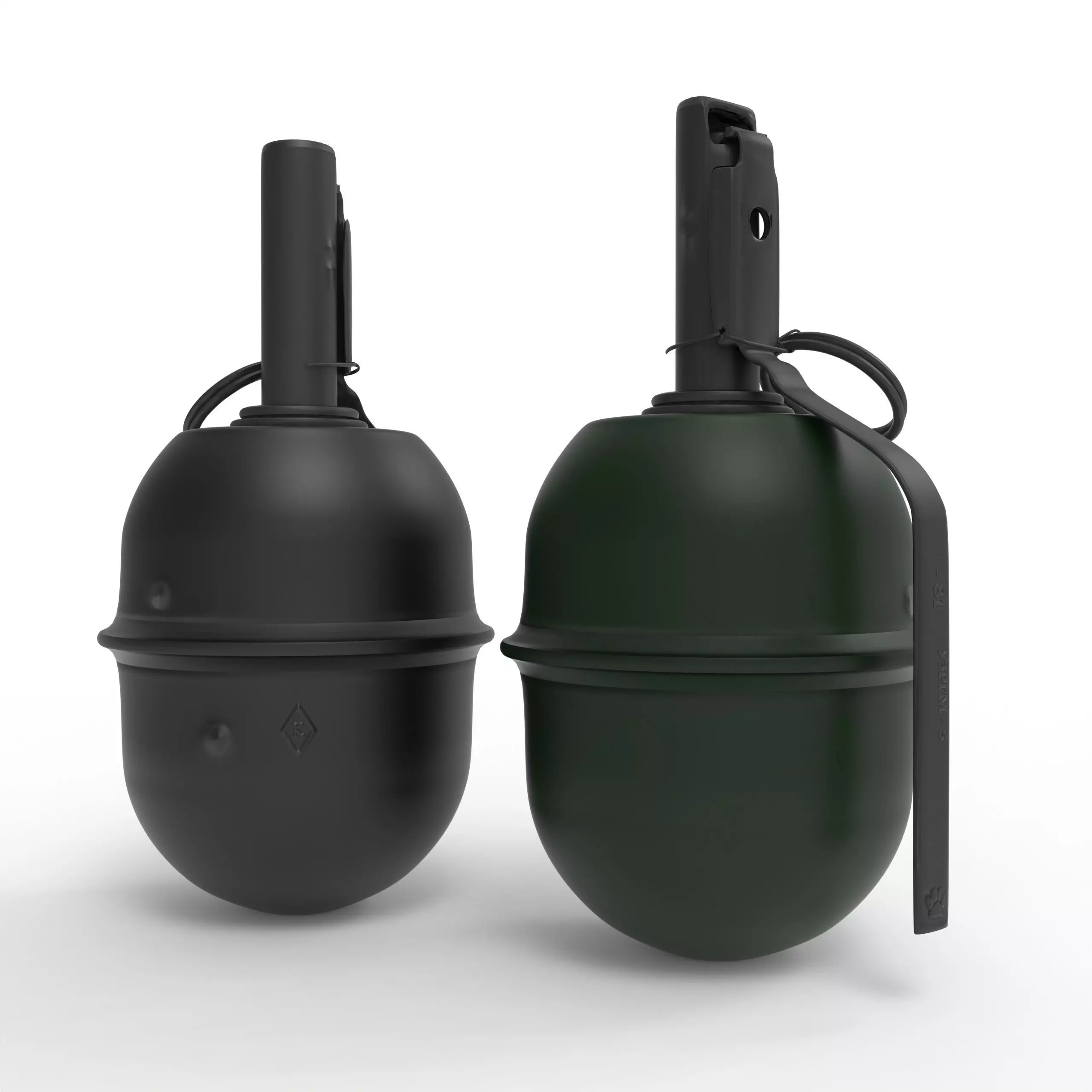 RGD-5 two grenades Low-poly 3D model_0