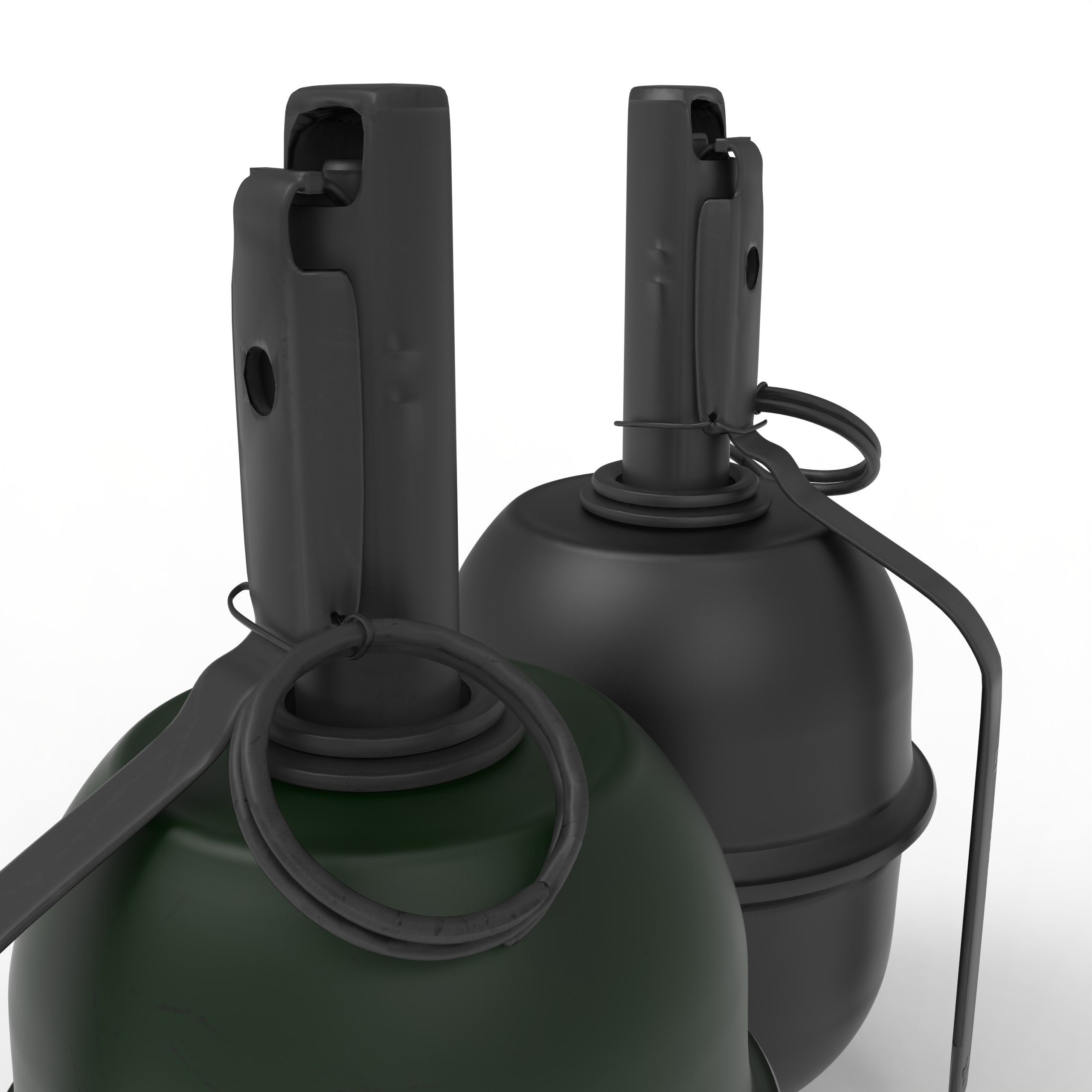 RGD-5 two grenades Low-poly 3D model_3