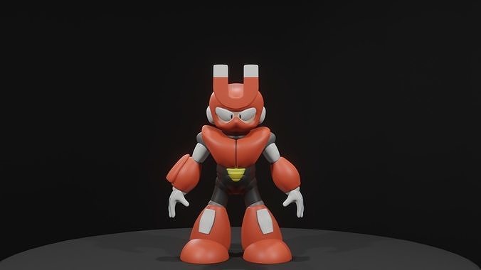Magnetman bunny robot 3D model rigged | CGTrader