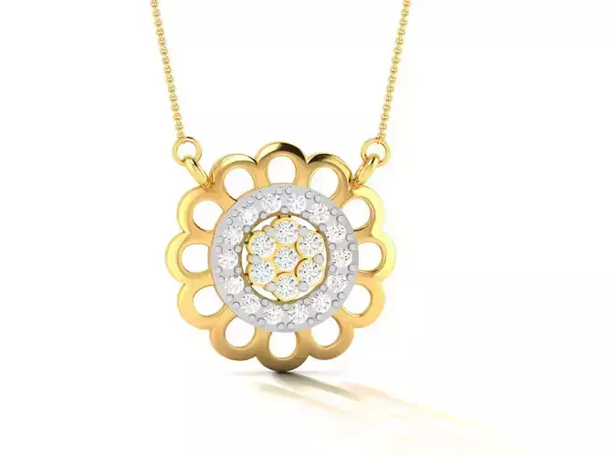 Woman Diamond Pendant