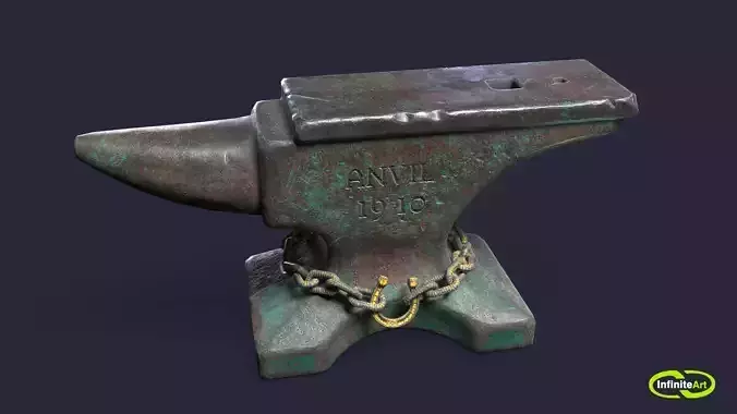 Anvil Low-poly 3D model