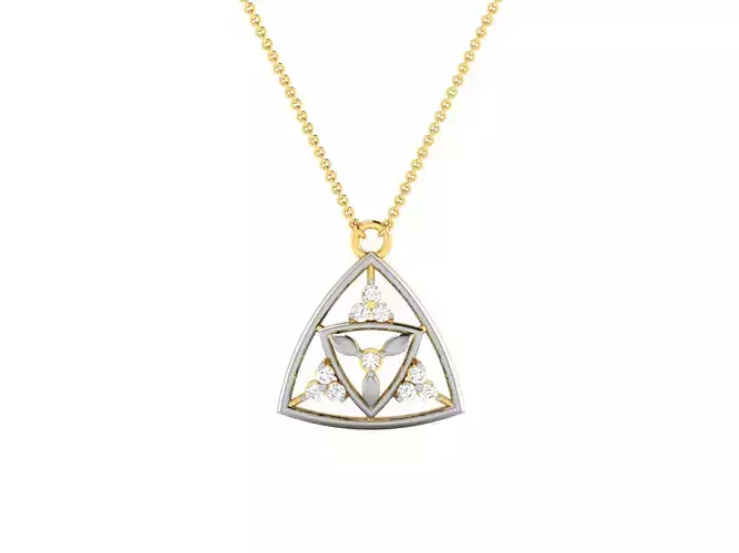 Woman Diamond Pendant 3D print model