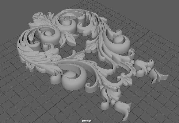 dekor ornament 3D model_2