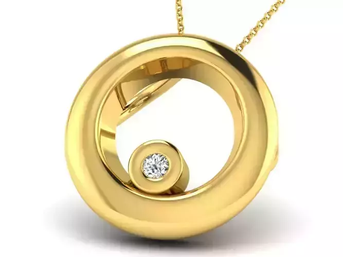 Woman Diamond Pendant