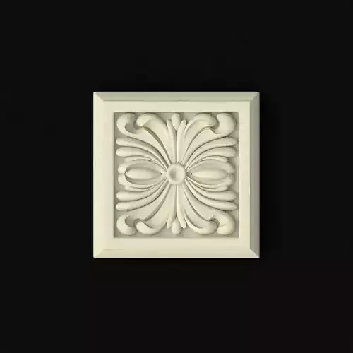 rosette decorative square