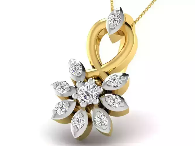 Woman Diamond Pendant