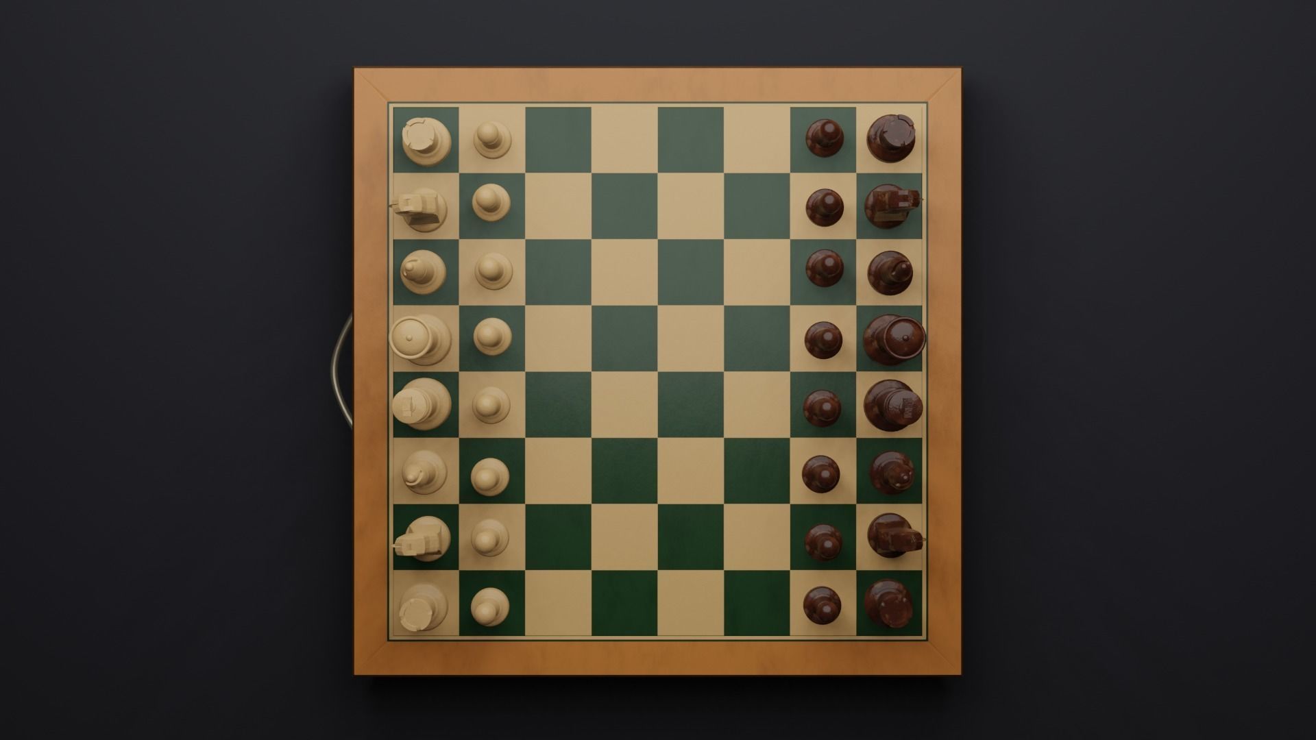 CHESS BOARD IN BLENDER 3D model_2