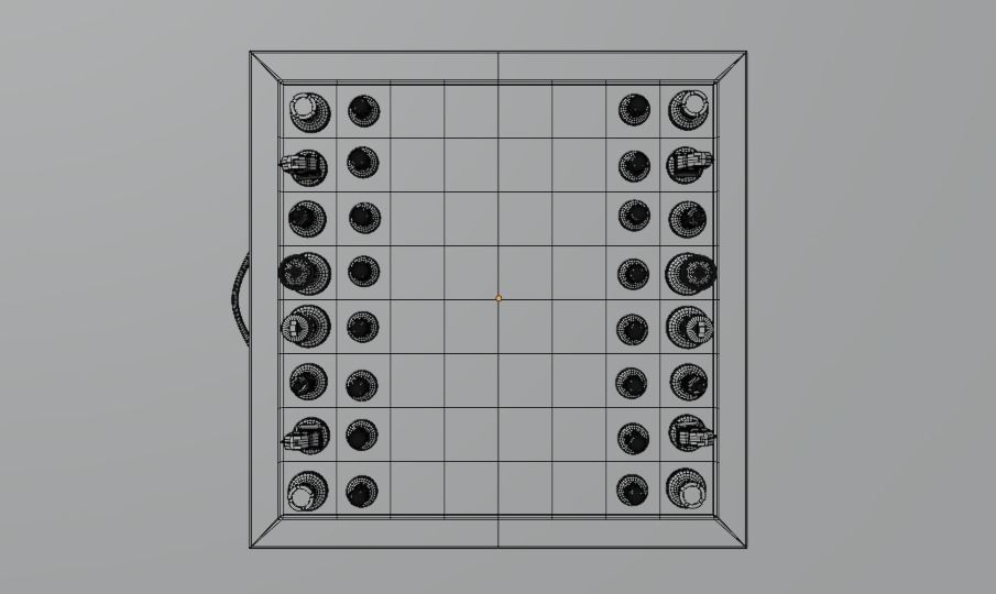 CHESS BOARD IN BLENDER 3D model_3