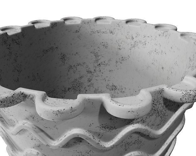 Ceramic Flower Pot 3D model_1