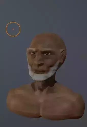 Old Malay Man Sculpted on Nomad