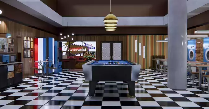 billiard room