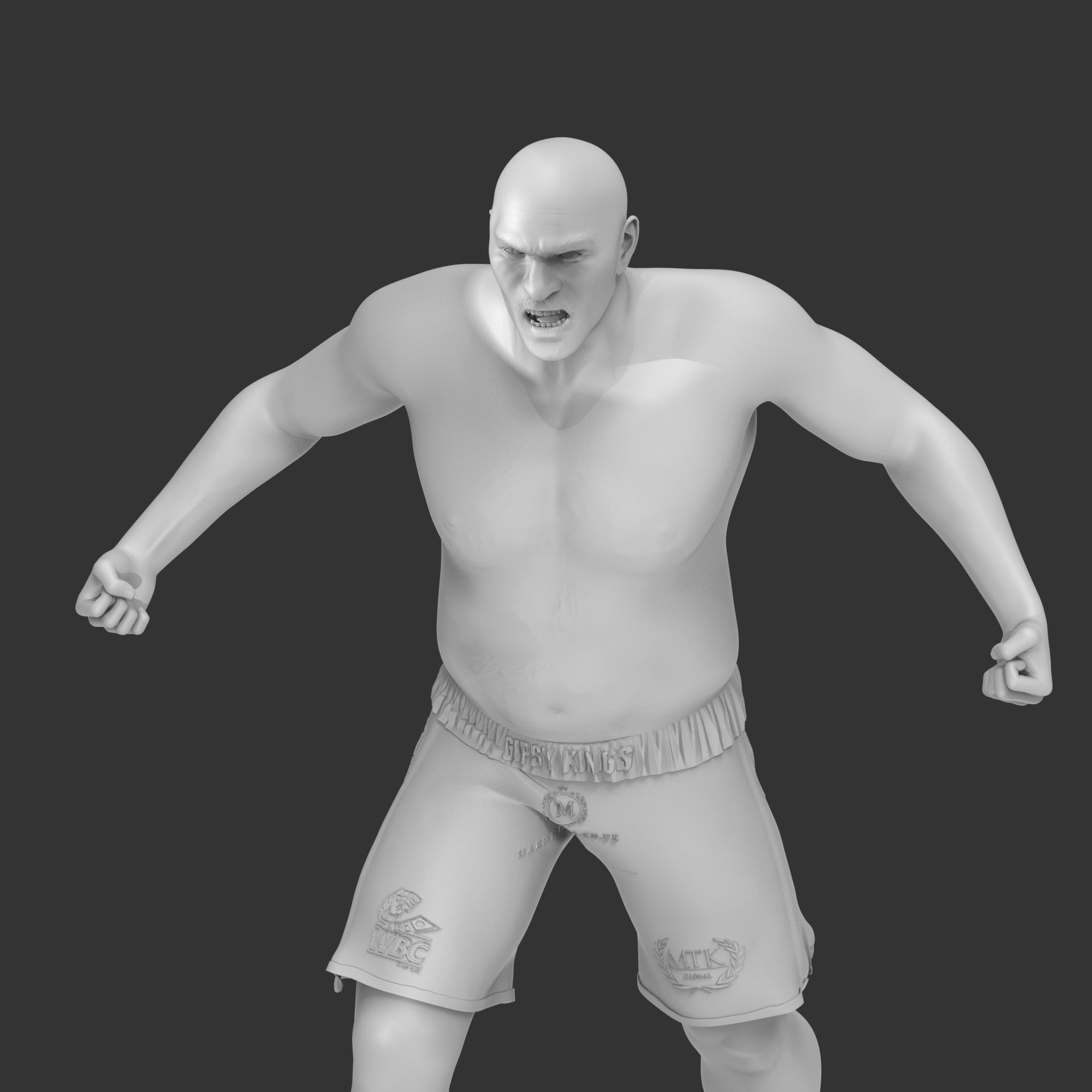 Tyson Fury 3D Printable 1 3D print model_22