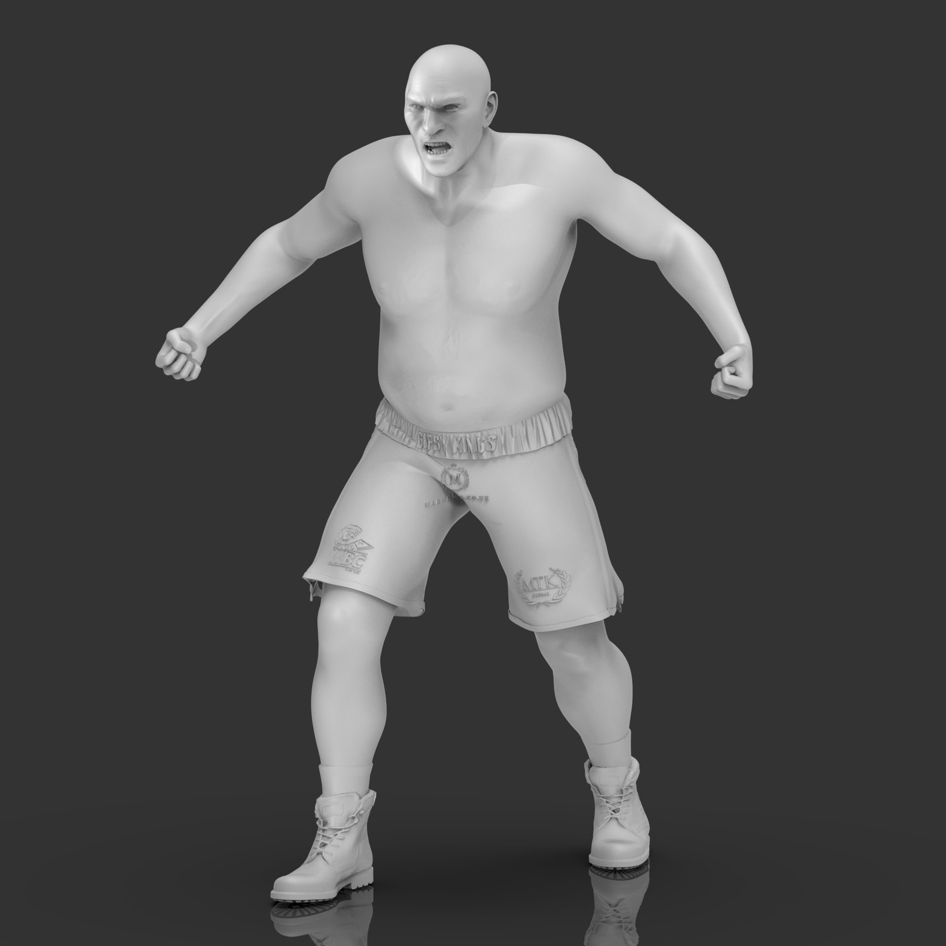 Tyson Fury 3D Printable 1 3D print model_15