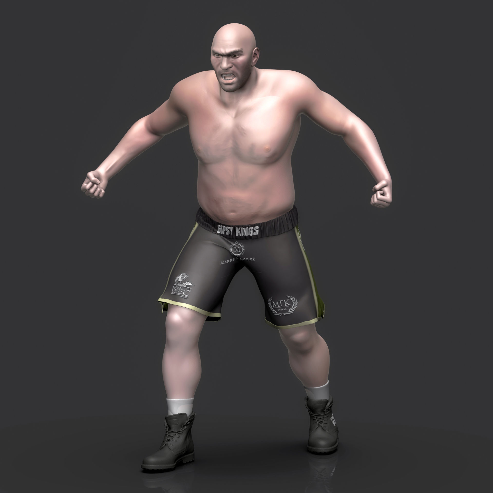 Tyson Fury 3D Printable 1 3D print model_5