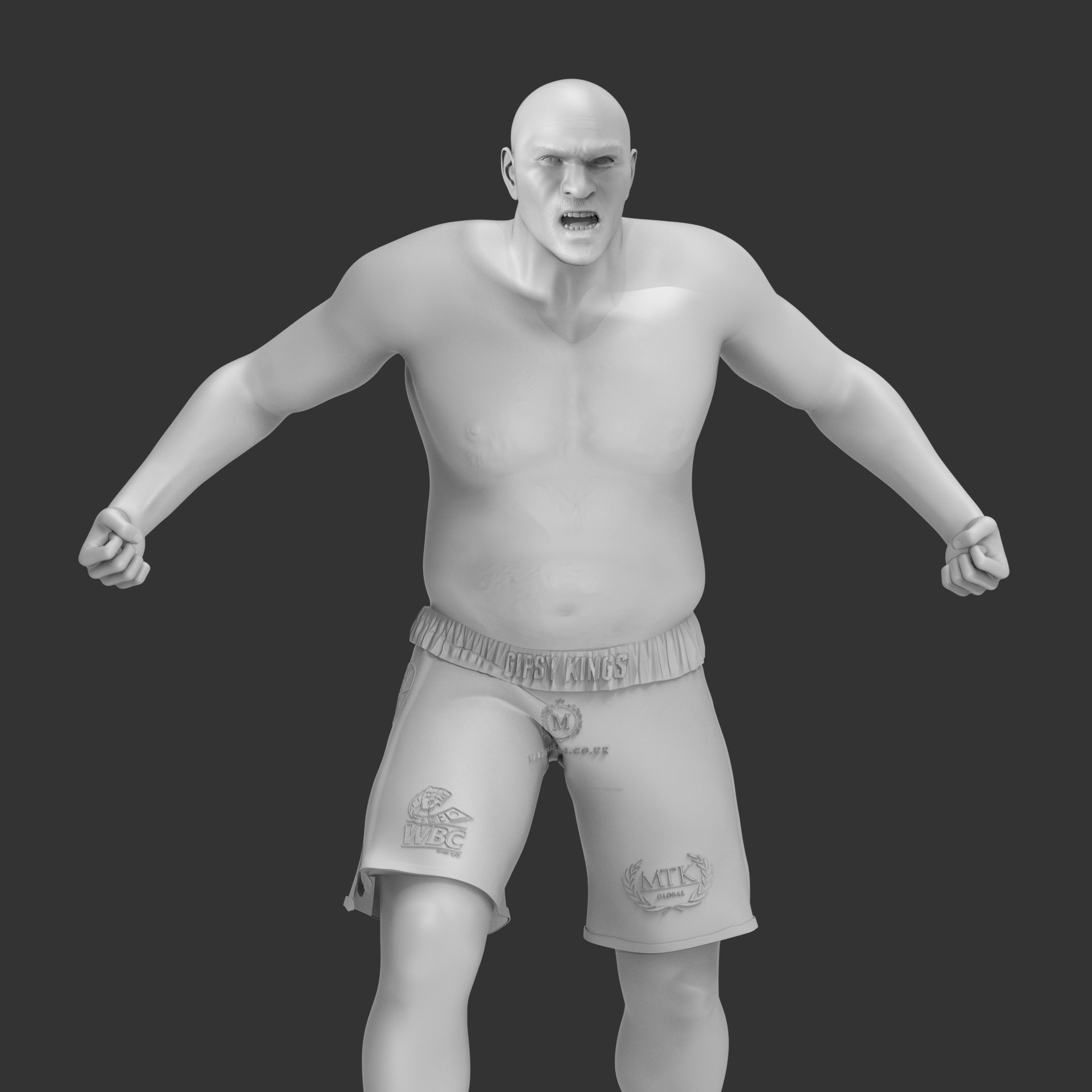 Tyson Fury 3D Printable 1 3D print model_20