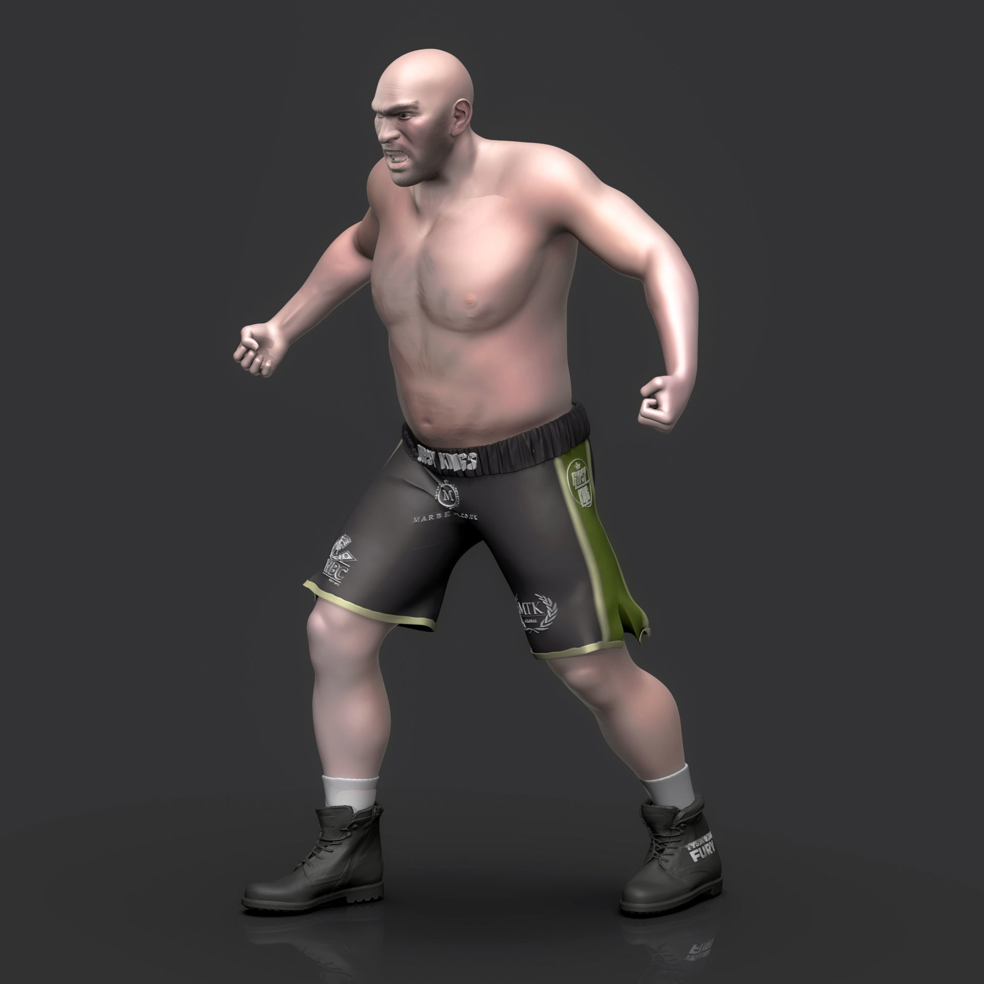 Tyson Fury 3D Printable 1 3D print model_6