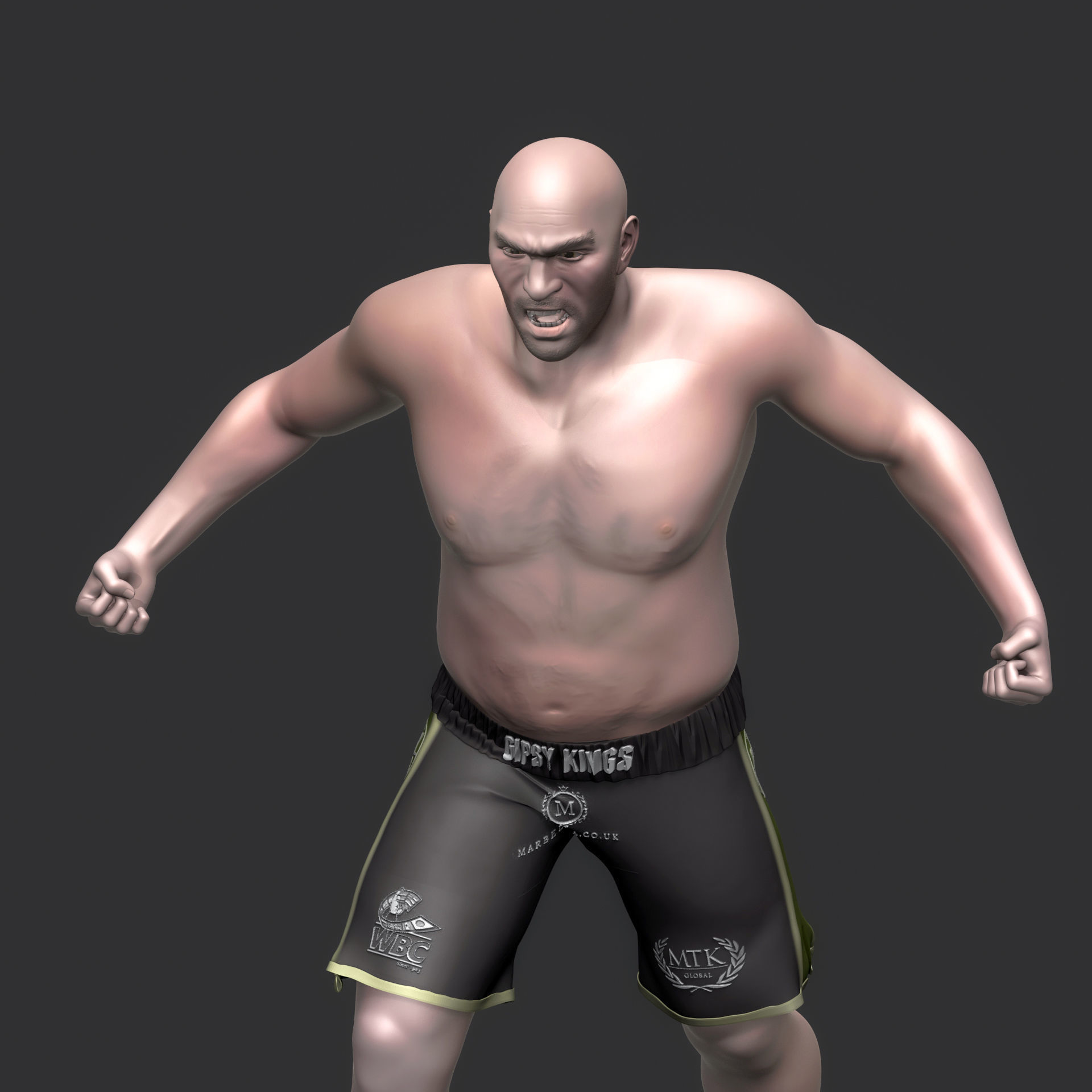 Tyson Fury 3D Printable 1 3D print model_12