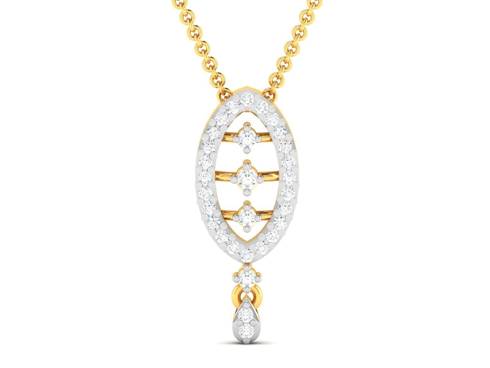 Women Pendant 3D print model_7