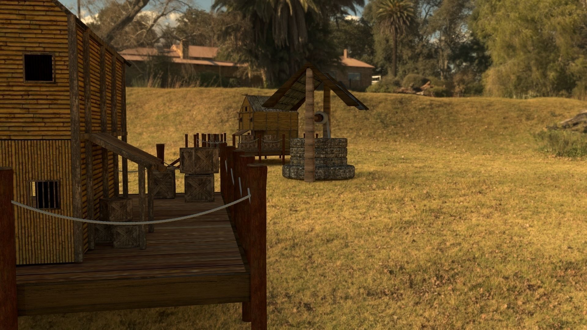 Modular Medieval Village - Game Ready 3D model Low-poly 3D model_5