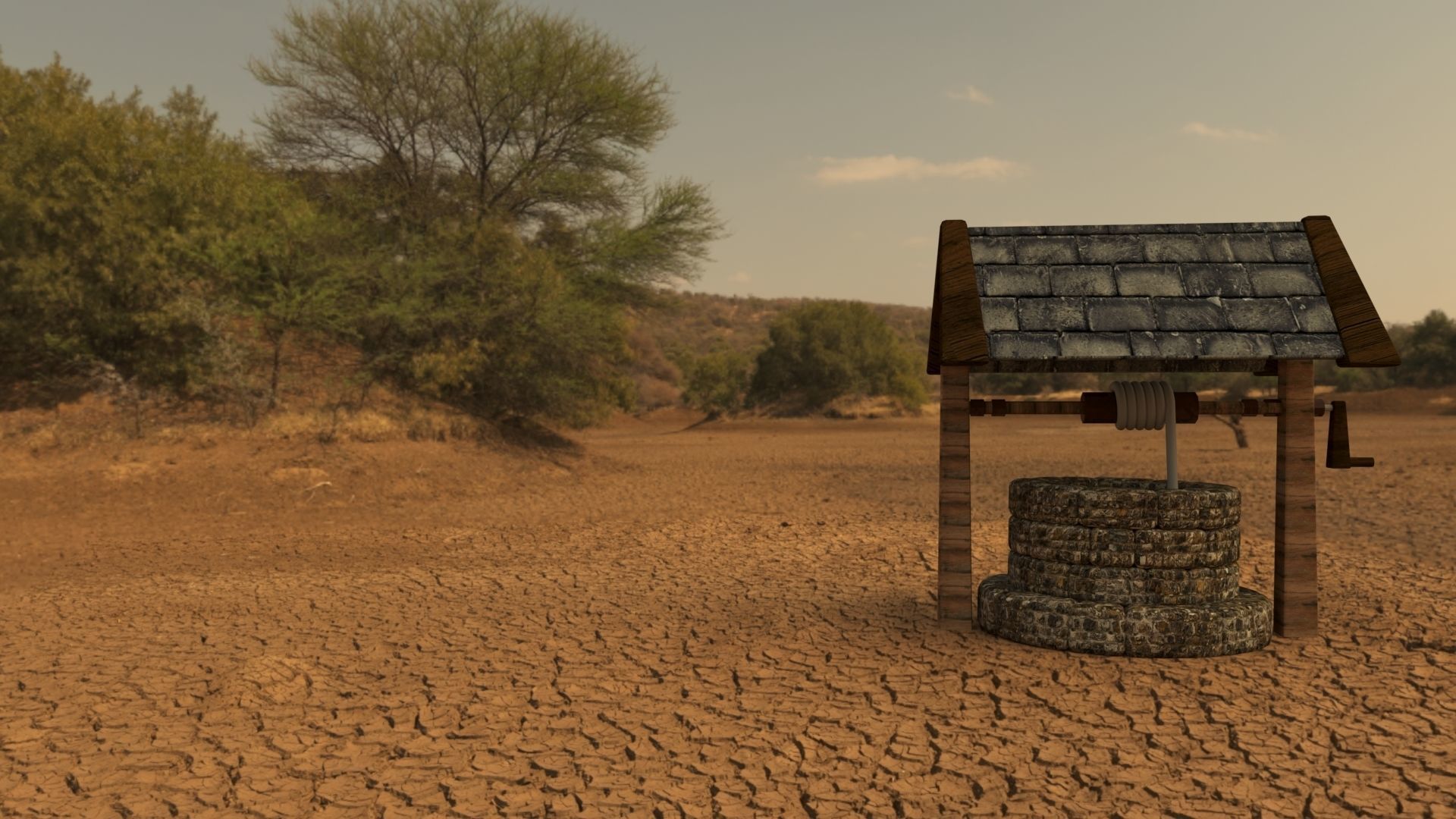 Modular Medieval Village - Game Ready 3D model Low-poly 3D model_1