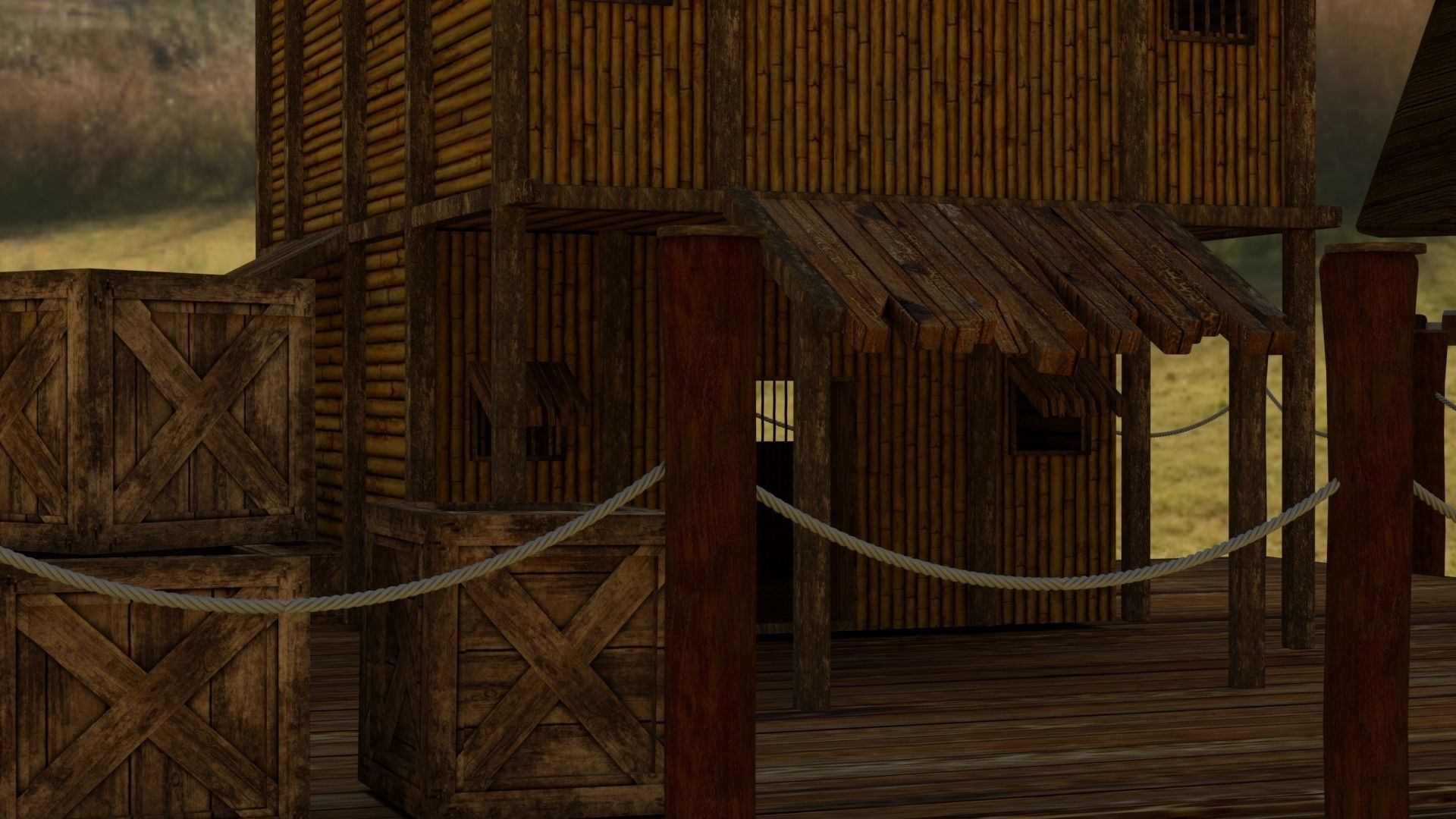 Modular Medieval Village - Game Ready 3D model Low-poly 3D model_12