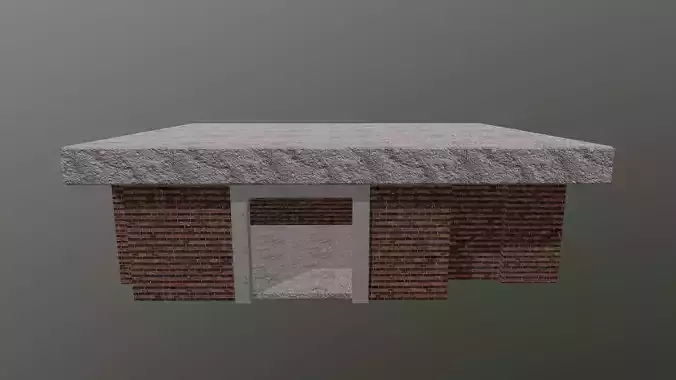 Small Structure Low-poly 3D model