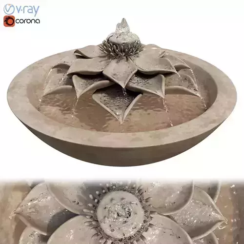 Lotus Flower Bowl Fountain