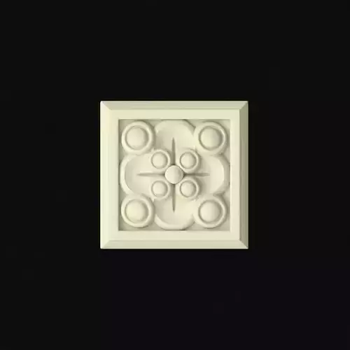 rosette decorative tile