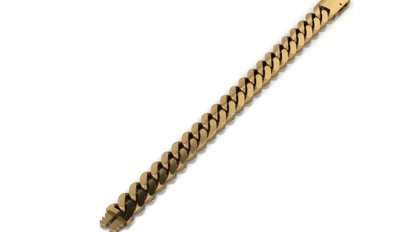 One piece fusion chain is cast directly 3D print model_0