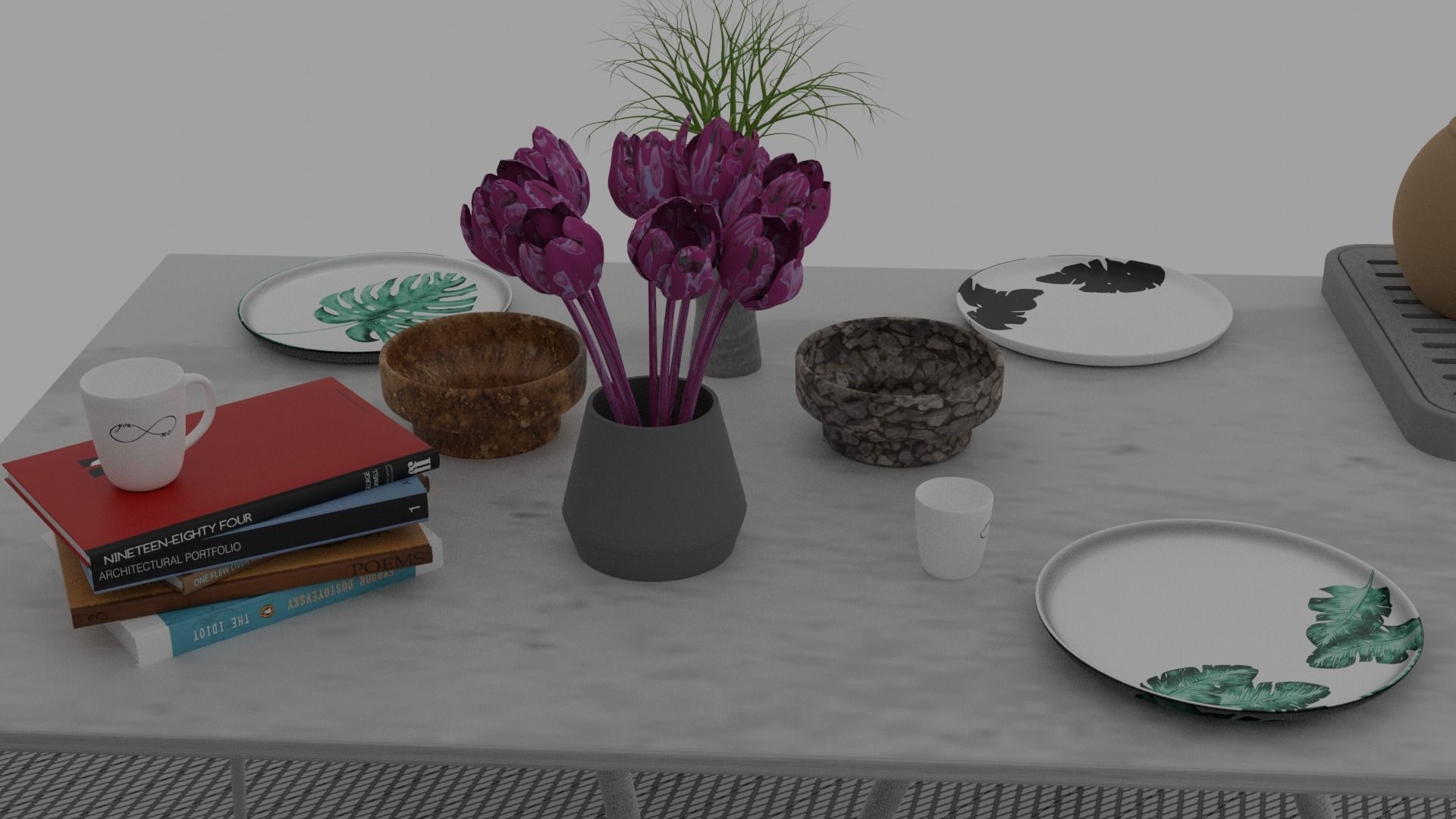 Kitchen and dining room 3D model_7
