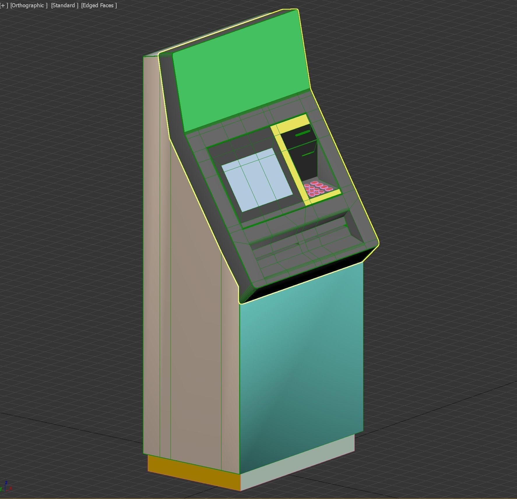 ATM Machine Free 3D model_8